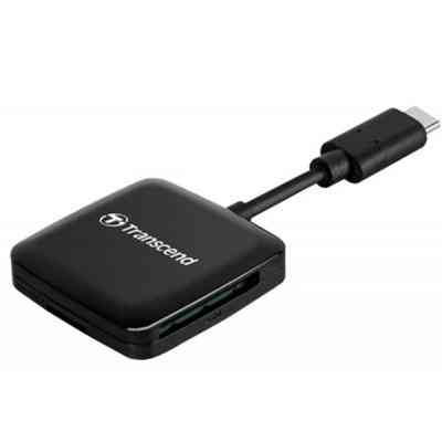 Зчитувач флеш-карт Transcend USB 3.2 Gen 1 Type-C SD/microSD Black (TS-RDC3) Вінниця