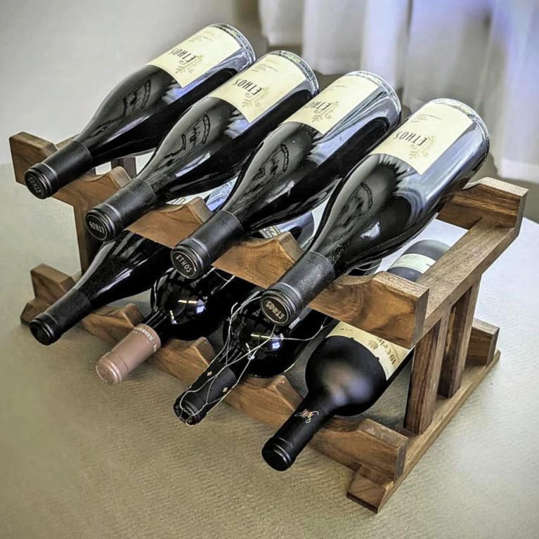 Настільна винна полиця "Ламорада" сепія Миколаїв - фото 1