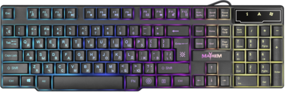 Клавіатура Defender Mayhem GK-360DL RGB (45362) (6948608) Київ