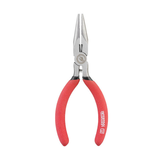 Довгогубці прямі, 115 мм, прецизійні, ізольовані двошарові рукоятки INTERTOOL HT-0130 Київ - фото 3