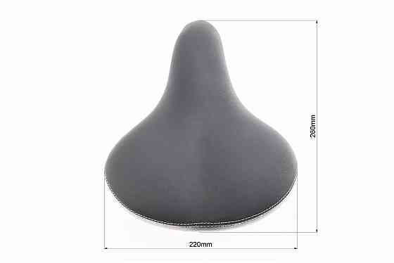 Сидіння ХВЗ 260х220мм, чорне SD-159 Київ