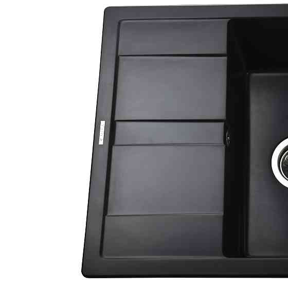 Гранітна мийка Mira ONZA чорний 650 х 500 мм Київ