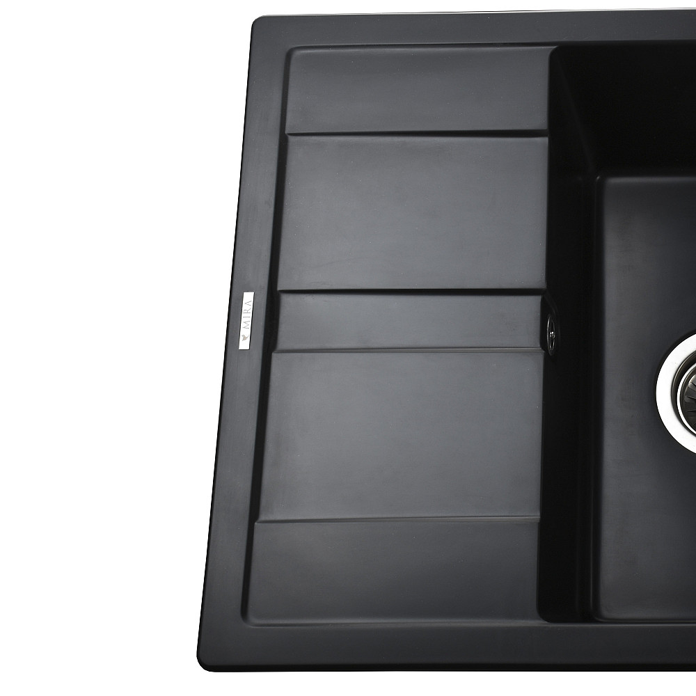 Гранітна мийка Mira ONZA чорний 650 х 500 мм Тернопіль - фото 5