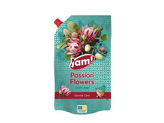 Крем-мило рідке 900мл дой-пак Passion Flowers з гліцерином ТМ JAM Київ