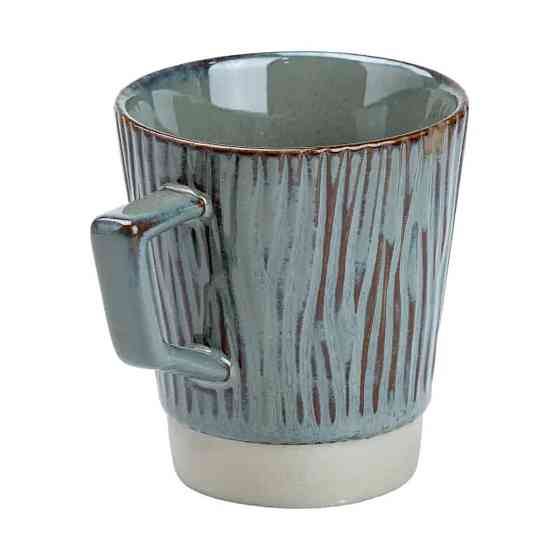 TS Kitchen Чашка порцелянова для чаю та кави 300 мл у стилі ретро Зелена HP7208GR Київ