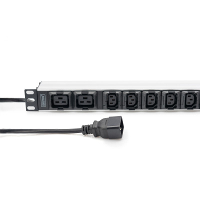 Силовой блок 19" 1U w/PDU 8xC13, 2xC19, 16A, 250V, вилка C20 Digitus (DN-95427) Винница - изображение 11