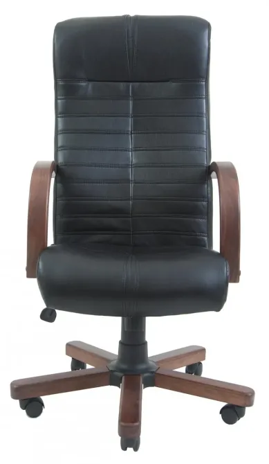 Офисное Кресло Руководителя Richman Orion Кожа Lux Wood М1 Tilt Черный Киев - изображение 2