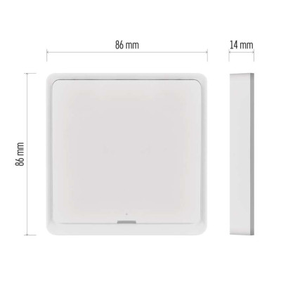 Умный выключатель EMOS H5011 1 button ZigBee 3.0 White (H5011) Винница - изображение 4