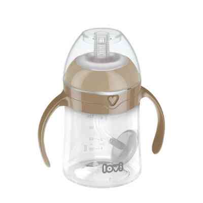 Поїльник-непроливайка Lovi з трубочкою та обтяжувачем 150 мл - коричнева (35/363) Вінниця