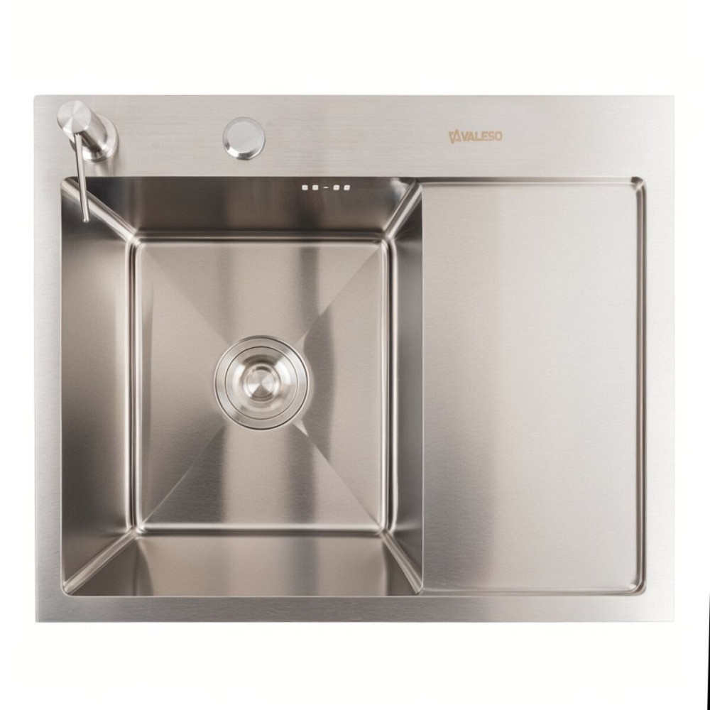 VALESO Кухонна мийка CM 58*48 L нержавійка VALESO Handmade (круглий сифон 3,0/0,8) Киев - изображение 1