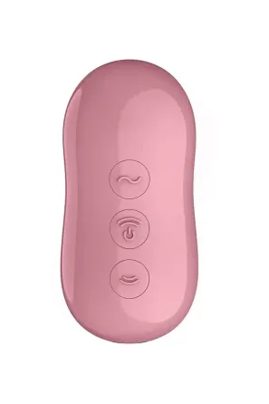 Вакуумний стимулятор із вібрацією Satisfyer Cotton Candy Light Red Львів