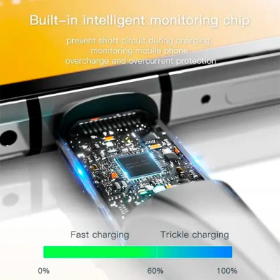 Дата кабель USB 2.0 AM to USB-C 0.25m black Essager (EXCT-LSB01) Винница - изображение 10