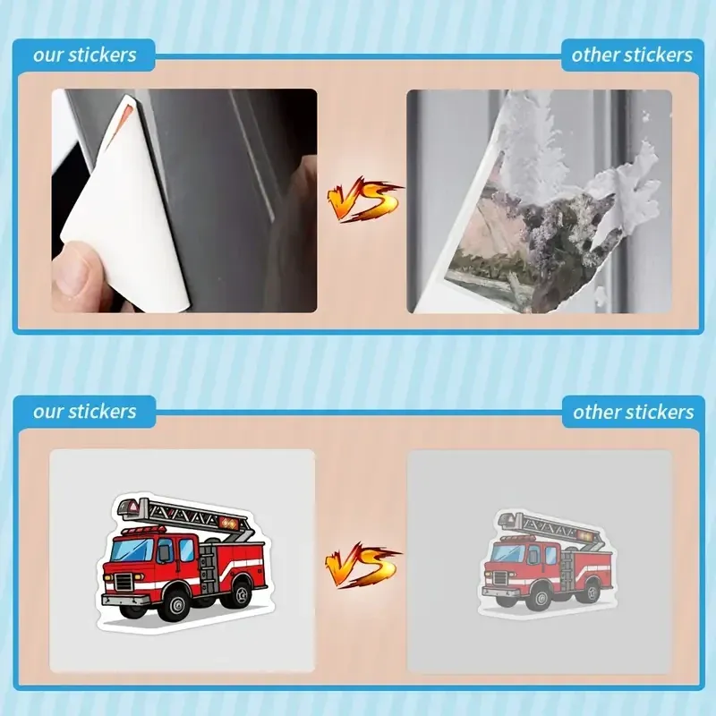 Набор стикеров «Транспорт и спецтехника» – 52 штуки, водостойкие ПВХ наклейки Киев - изображение 7