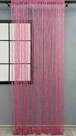 Шторы-нити с люрексом Малиновый 300х300см 1 шт (61-125) Киев