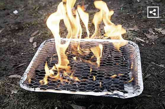 Одноразовый мангал 25 на 32 см разноцветный Киев