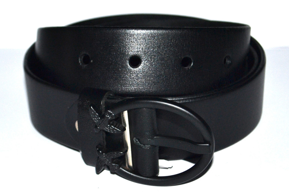 Шкіряний ремінь жіночий чорний 1250х35 мм Одеса - фото 3