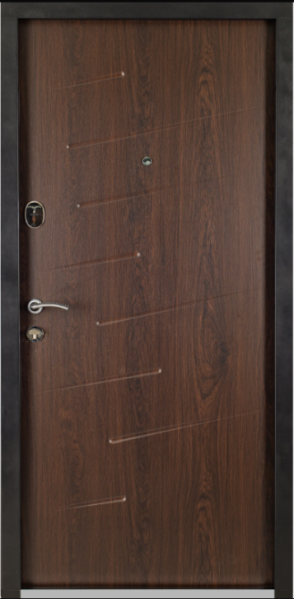 Двері вхідні Наші Двері РУБІЖ Крапелька Каштан 860х2040 мм Київ - фото 2