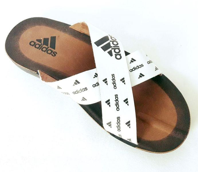Чоловічі Шльопанці Тапочки Adidas Сланці Білі ( розміри: 40,41,42,43,44,45) Дніпро - фото 4