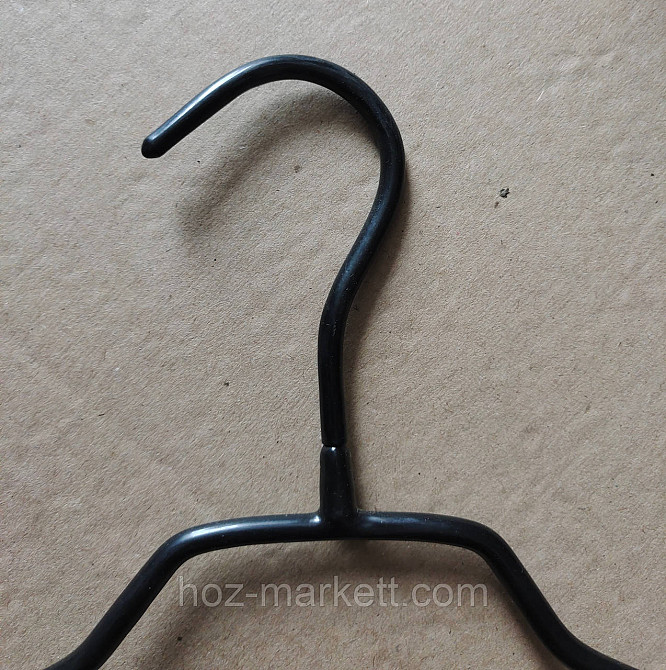 Вішалки плічка, тремпіль металевий у силіконі без перекладини широкий 40 см Харків - фото 3