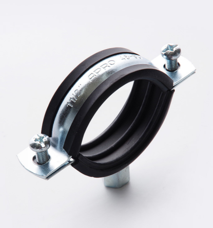 Хомут трубний 39-46мм 1 1/4" з комбінованою гайкою M8/M10 APRO Житомир