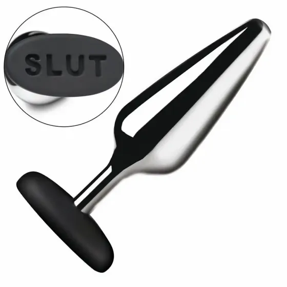 Анальна пробка Master Series Butt Slut Metal & Silicone Butt Plug - Silver Львів
