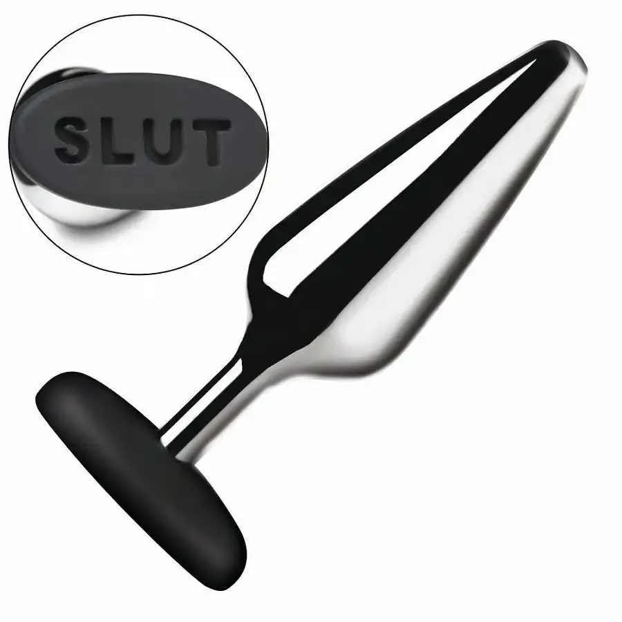 Анальна пробка Master Series Butt Slut Metal & Silicone Butt Plug - Silver Львів - фото 1