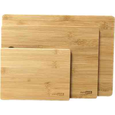 Дошка для нарізання Eurogold бамбук 20 х 15 х 1 набір 7108200019 (ЕГ-7108200019) Вінниця