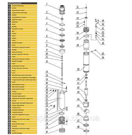 Насос свердловинний із підвищеною вуст-тью до піску OPTIMA PM 4QJm4/11 0,75 кВт 81м + 1,5 м кабель Чернівці