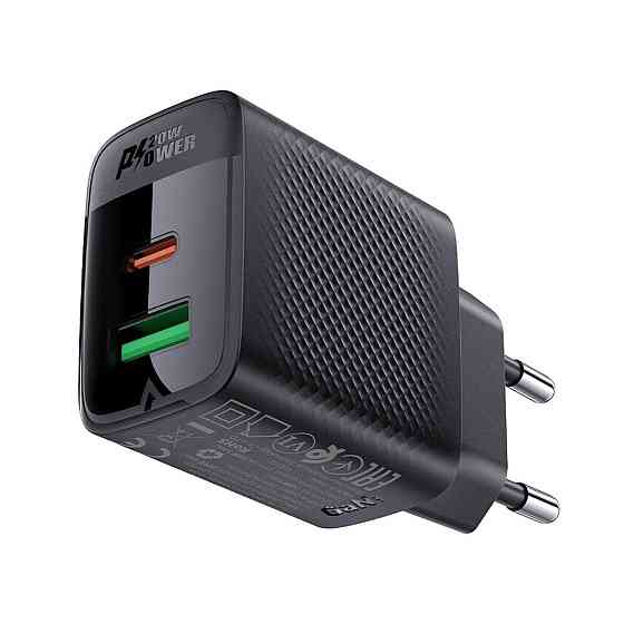 Мережевий зарядний пристрій ACEFAST A78 PD20W GaN charger Black 6974316283256 Одеса