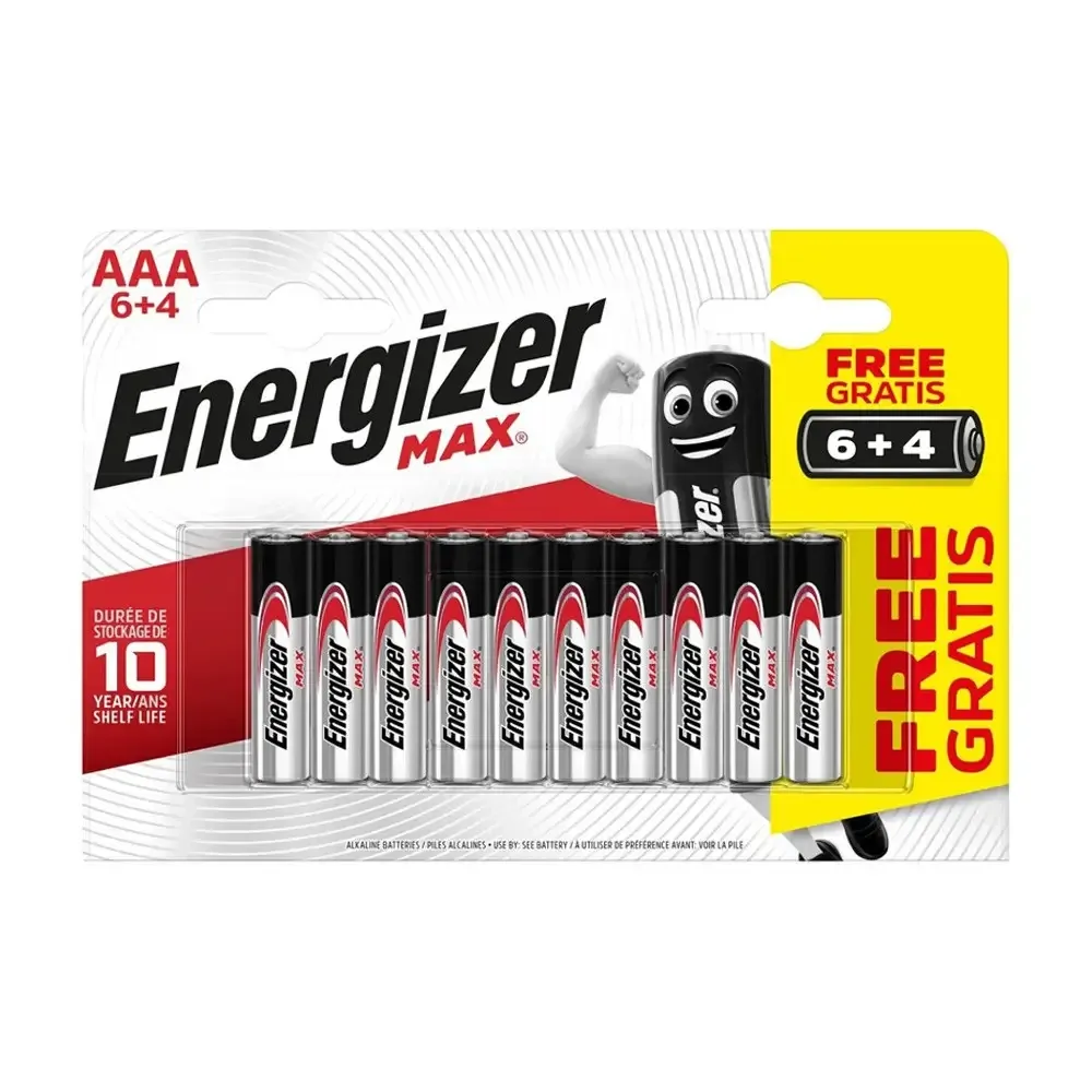 Батарейки Energizer Max AAA 6+4 шт Полтава - изображение 1