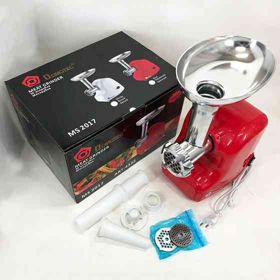 М'ясорубка насадка для приготування ковбас Domotec, Електром'ясорубка помічниця, М'ясорубки професійні AQ-69 Львів