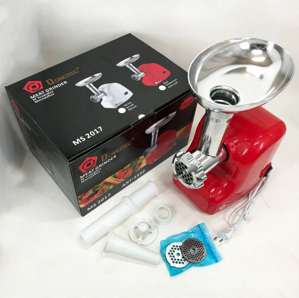 М'ясорубка насадка для приготування ковбас Domotec, Електром'ясорубка помічниця, М'ясорубки професійні AQ-69 Львів - фото 6