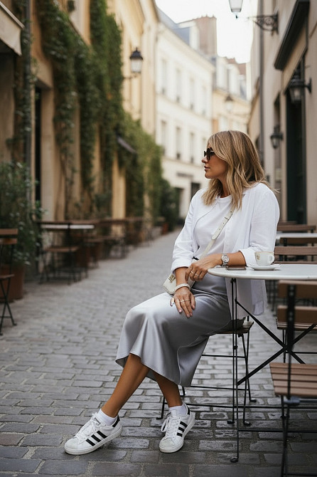 Женская юбка шелковая Серый 42/44 Харьков - изображение 4