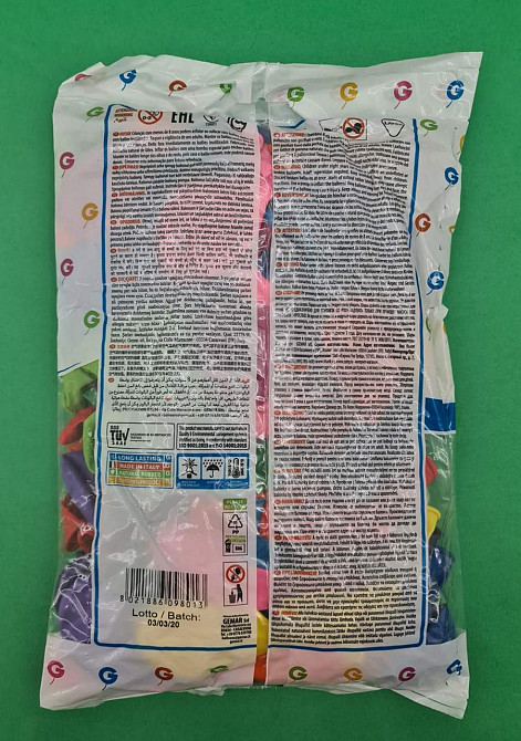 Надувні кульки асорті пастель 10" (25 см) 100 шт (1 пач.) Харків - фото 3