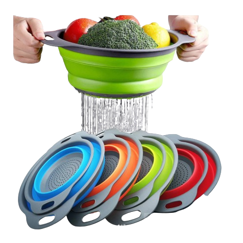 Друшляк 24,5*20*8,3см складний силікон AHS1001-1 Interos Житомир - изображение 3