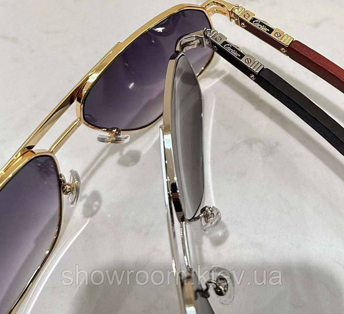 Чоловічі сонцезахисні окуляри (0652) gold Lux Київ - фото 2