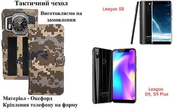 Тактический чехол для Hotwav Hyper 8 Pro, Hotwav Hyper 8 Ultra, крепится к снаряжению на липучке Киев