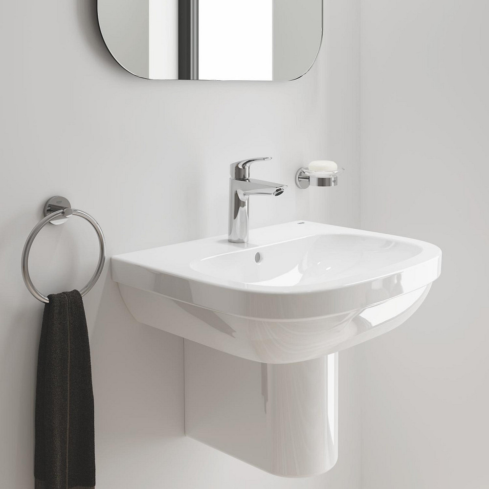 Одноважільний змішувач для раковини M-Size Grohe Eurosmart New з натискним донним клапаном  ( 23923003 ) 32167 Харків - фото 2