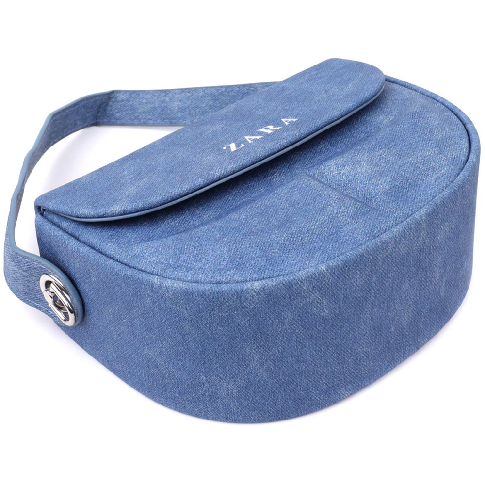 Каркасна сумка жіноча з якісного текстилю Vintage sale_15147 Синій Київ - фото 3