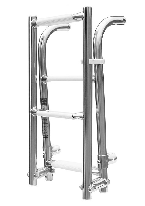 Лестница 2+2 Складная Нерж для катеров и лодок Киев - изображение 1