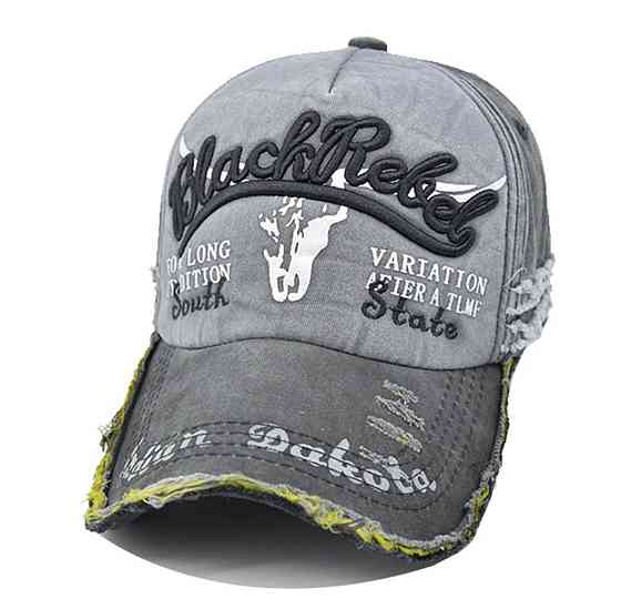 Бейсболка в стиле ретро для мужчин и женщин 54-60 серый Киев