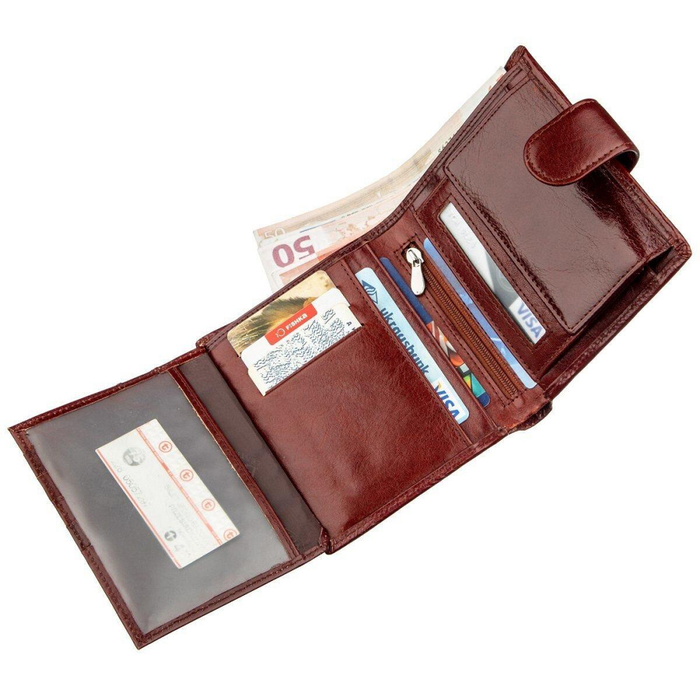 Бумажник для мужчин Коричневый (Boston) Киев - изображение 3