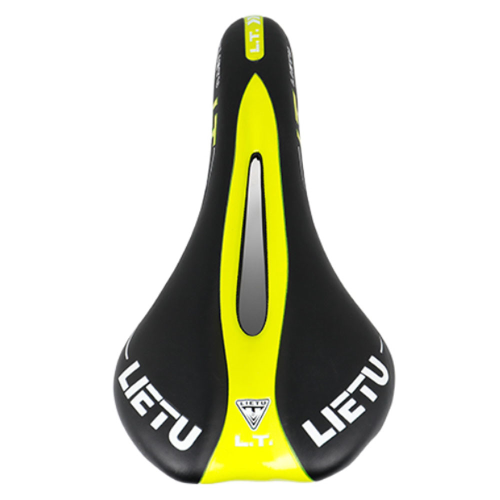 Седло для велосипеда Lietu ZD-023-YL Черно-желтый Бровары - изображение 2