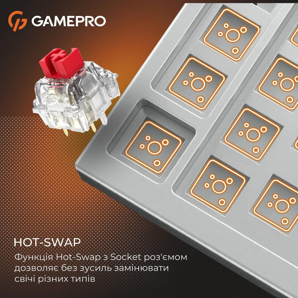 Клавіатура GamePro Genesis MK116 Silverlight ( 10344 ) Харків - фото 6