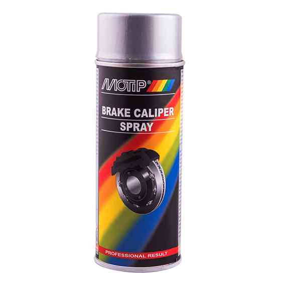 Емаль для супортів та гальмівних барабанів Motip Brake Caliper Spray срібна аерозоль 400мл Львів