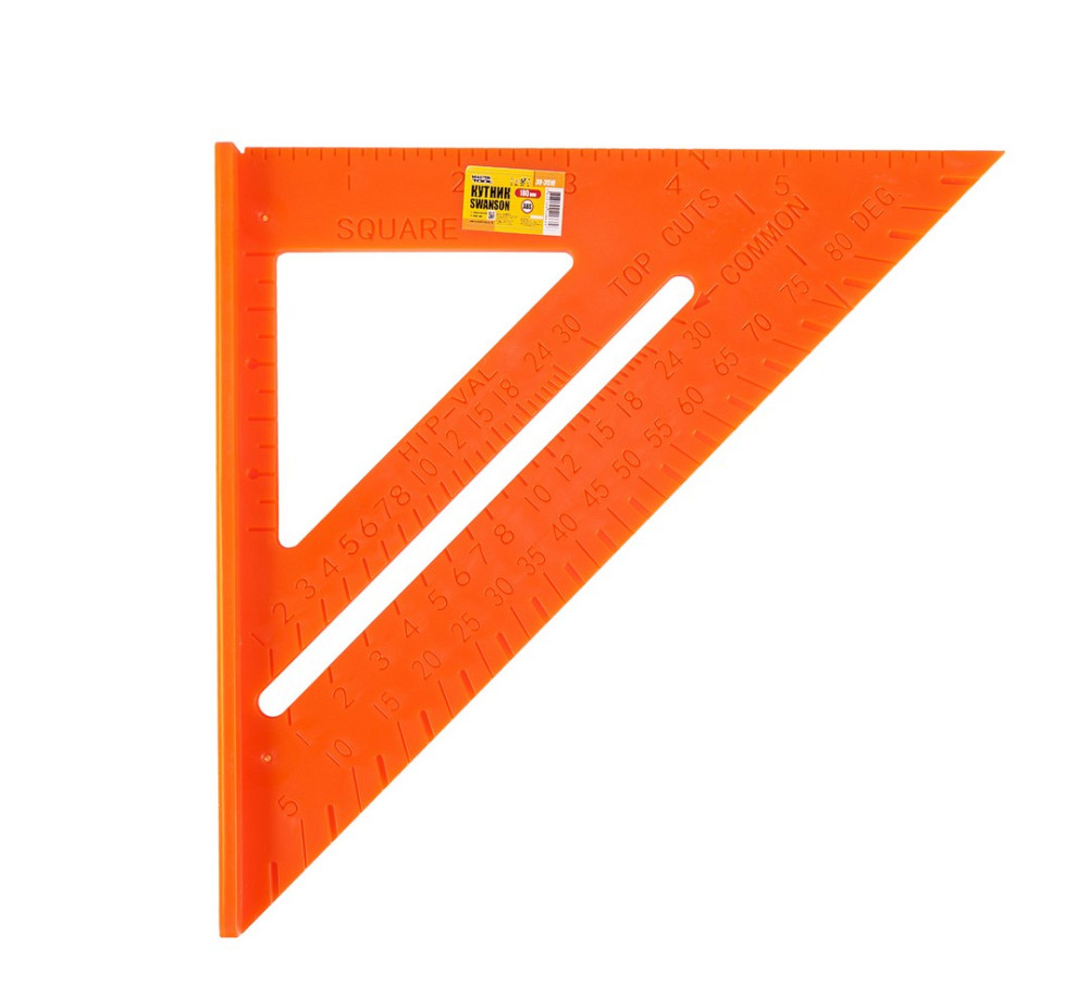 MASTERTOOL Кутник тесляра MASTERTOOL SWANSON 180 мм пластиковий 30-3516 Коломыя - изображение 6