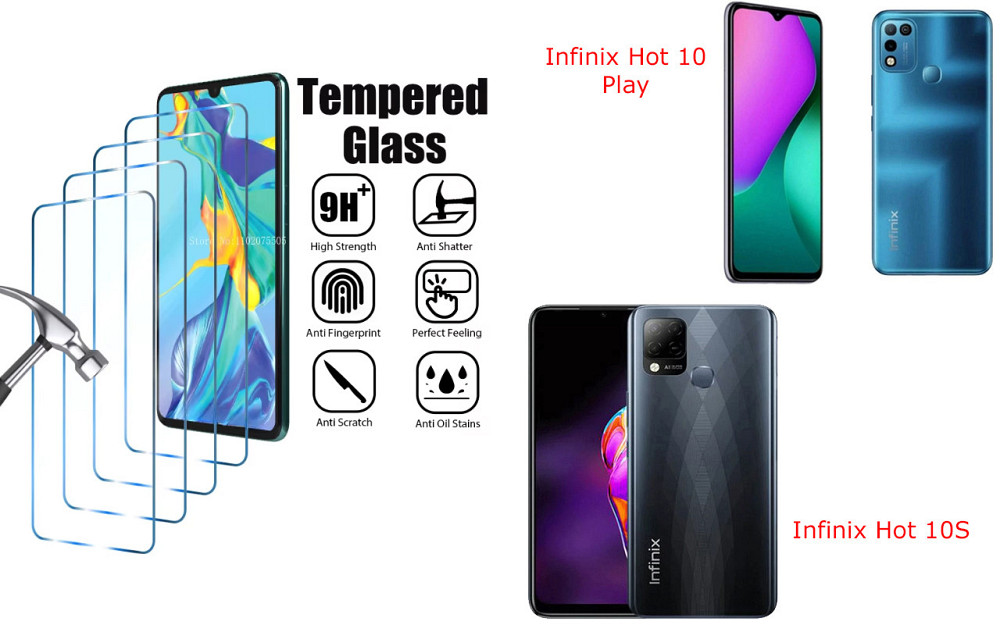 Защитное стекло ArmorGlass для Infinix Hot 10 Play, Hot 10S – устойчивое к царапинам и ударам Киев - изображение 1