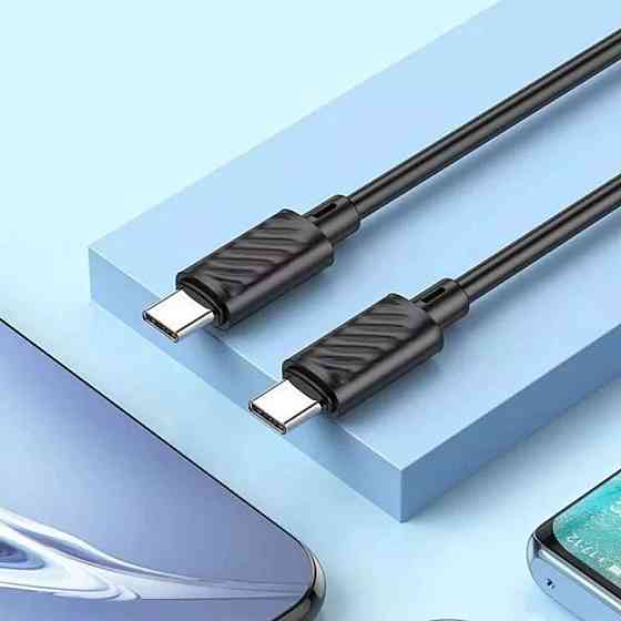 Кабель HOCO X88 Gratified 60W charging data cable for Type-C to Type-C Black Київ