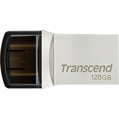 USB флеш накопичувач Transcend 128GB JetFlash 890 Silver USB 3.1/Type-C (TS128GJF890S) Вінниця - фото 1