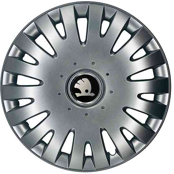 Автомобильные модельные колпаки R15 Skoda 306 4шт, SJS, серебряные Киев